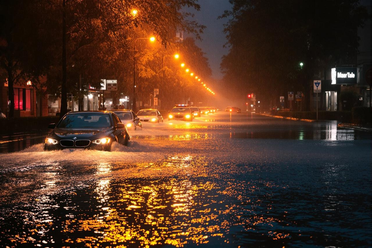 某城市突降特大暴雨，全城开启看海模式 - 曝黑料国产